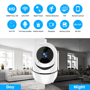 Tuya Smart WiFi Wireless Home Security Motion Camera Alarm System Works with 433MHz Security Alarm Detectors