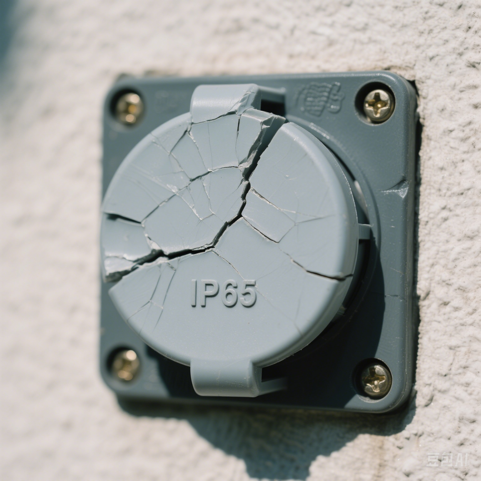 Cracking of the outdoor socket shell and corrosion of the metal contacts