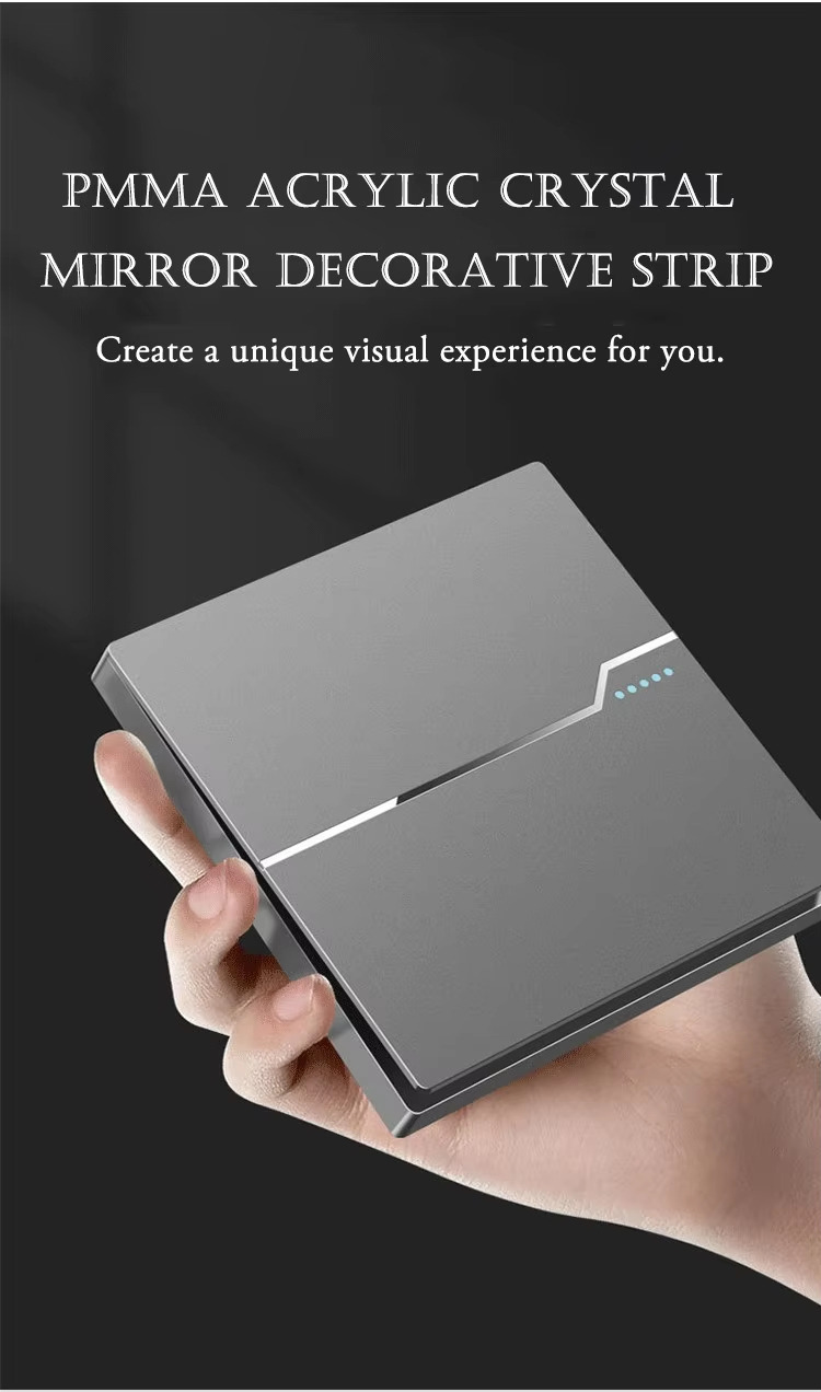 PMMA ACRYLIC CRYSTAL MIRROR DECORATIVE STRIP Create a unique visual experience for you.