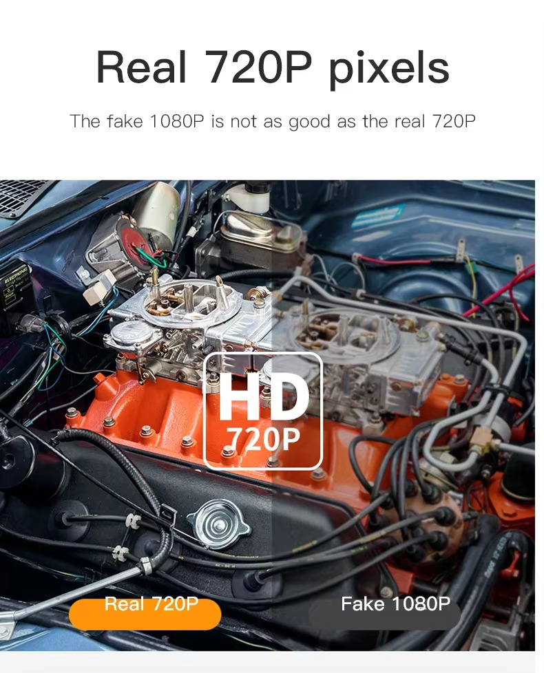 Real 720P pixels The fake 1080P is not as good as the real 720P