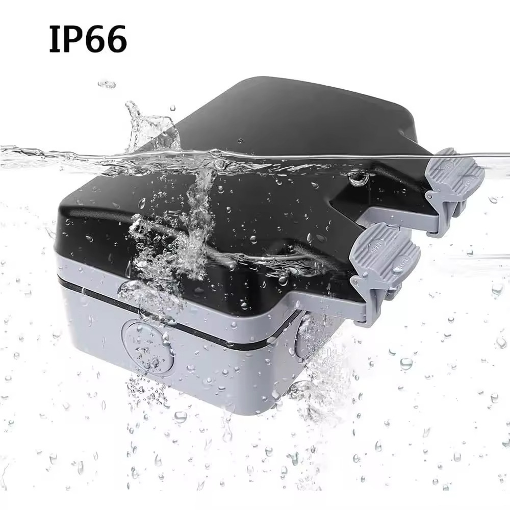 weatherproof outdoor outlet enclosure