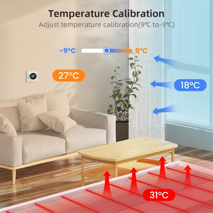 Temperature CalibrationAdjust temperature calibration(9&deg;C to-9&deg;C)