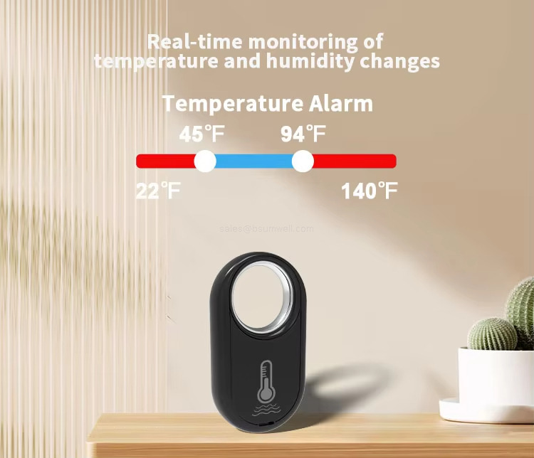 Real-time monitoring of temperature and humidity changes