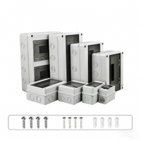 PS-HT-12 12ways Mini Circuit Breaker Pvc Mcb Box IP65 Waterproof Electrical Distribution Box Weatherproof