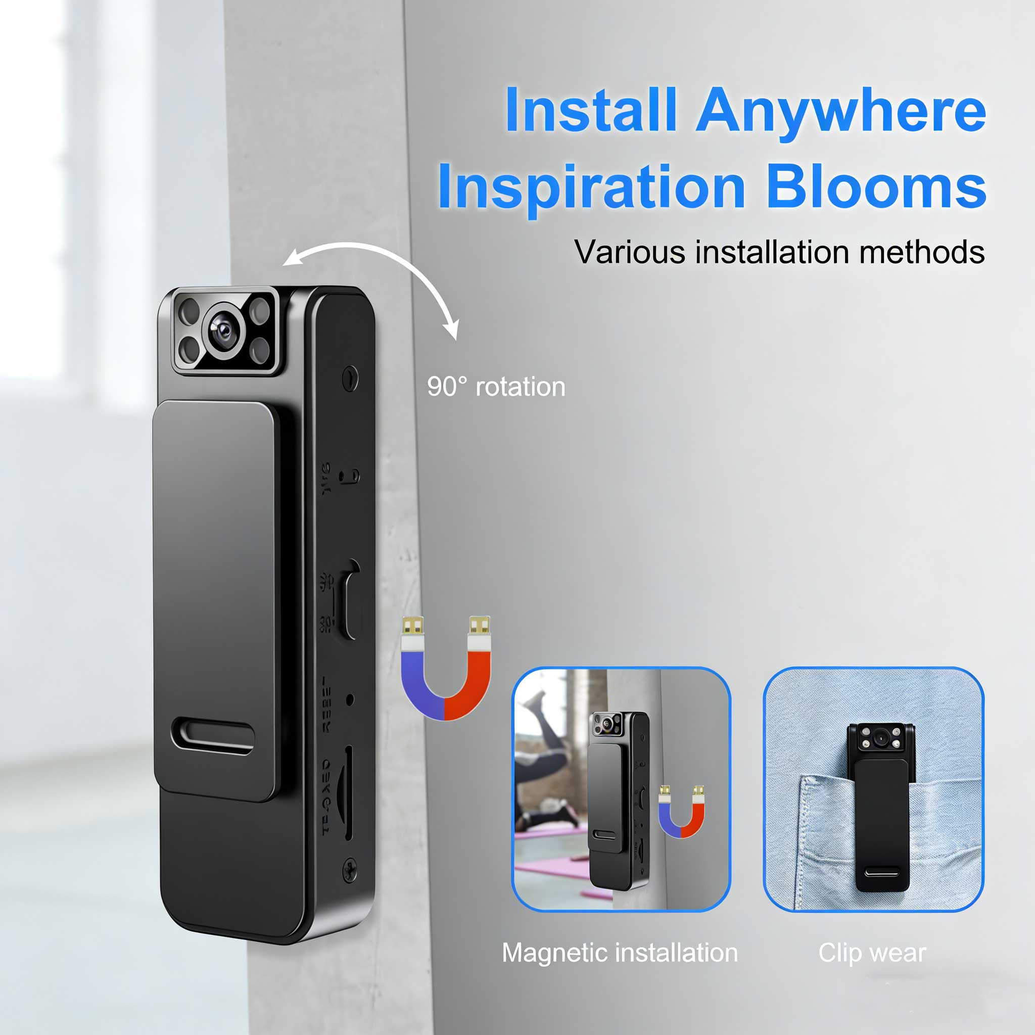 15M night vision motion detection camera