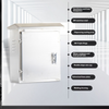 Ventilation and heat dissipation 304 stainless steel Dispensing sealing strip 304 Triple Hinge Water-resistant and dust-prooflock Double-slope rain cap Galvanized base plate Welding forming