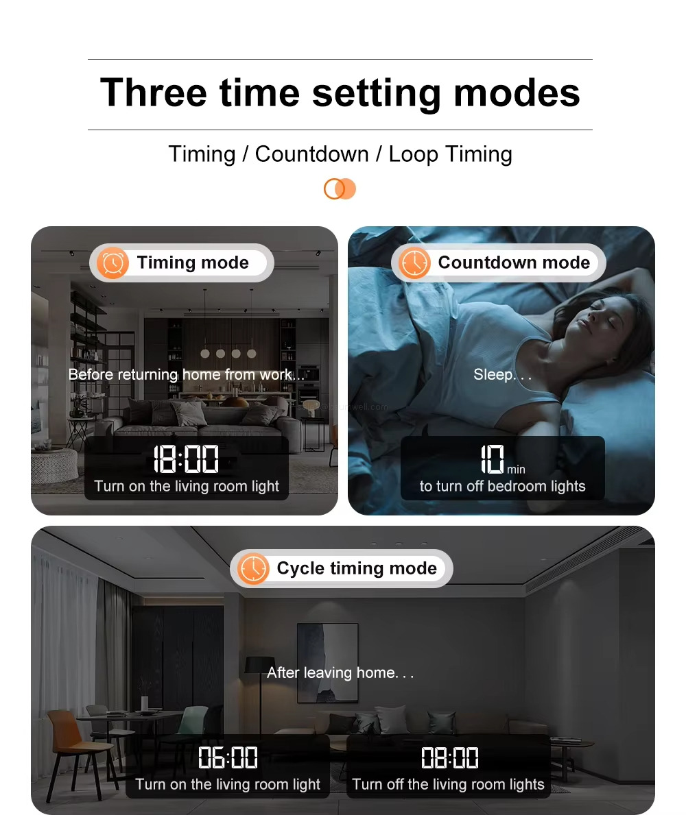 Three time setting modes