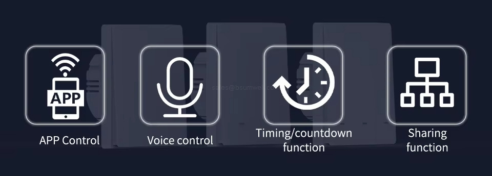 APP Control Voice control Timing/countdown function Sharing function