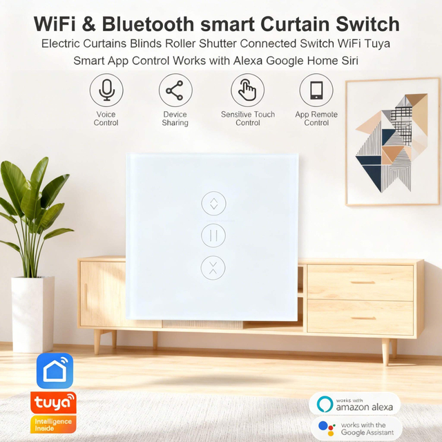 Tubular Motor Compatible Curtain Switch