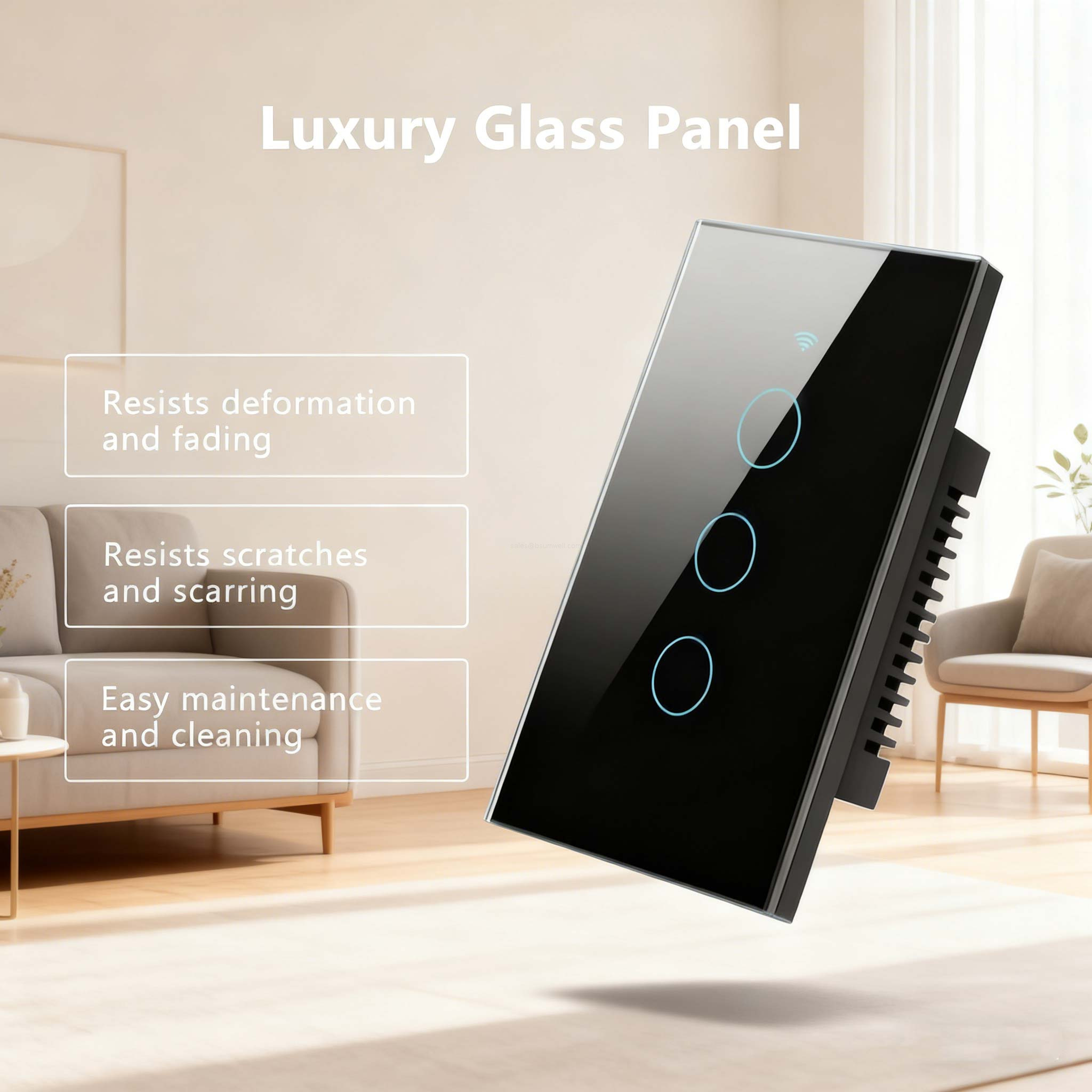 Alexa compatible smart wall switch