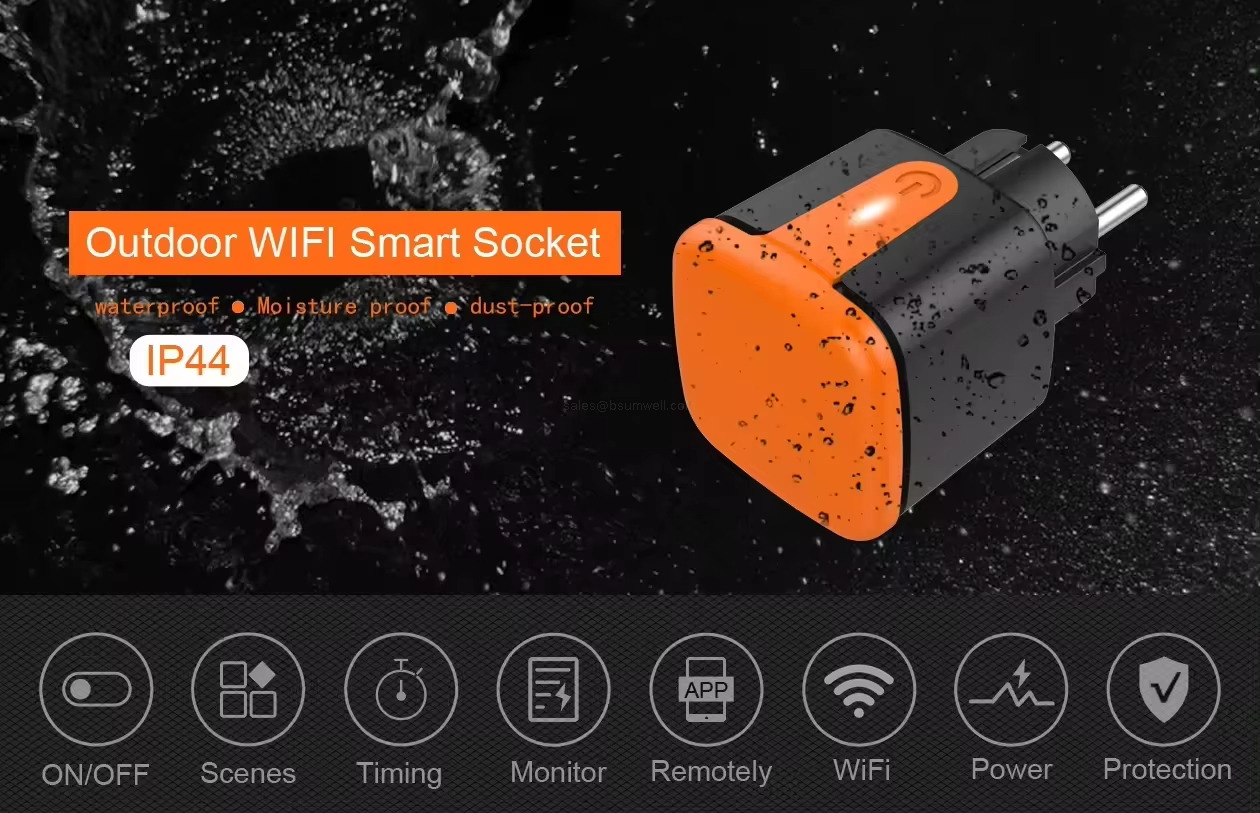 Outdoor WlFl Smart Socket terproof o.Moisture proofa dust-proof