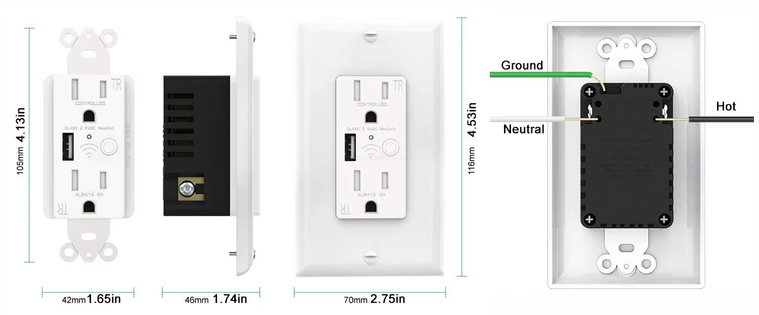 Tuya Smart Life US Wall Socket