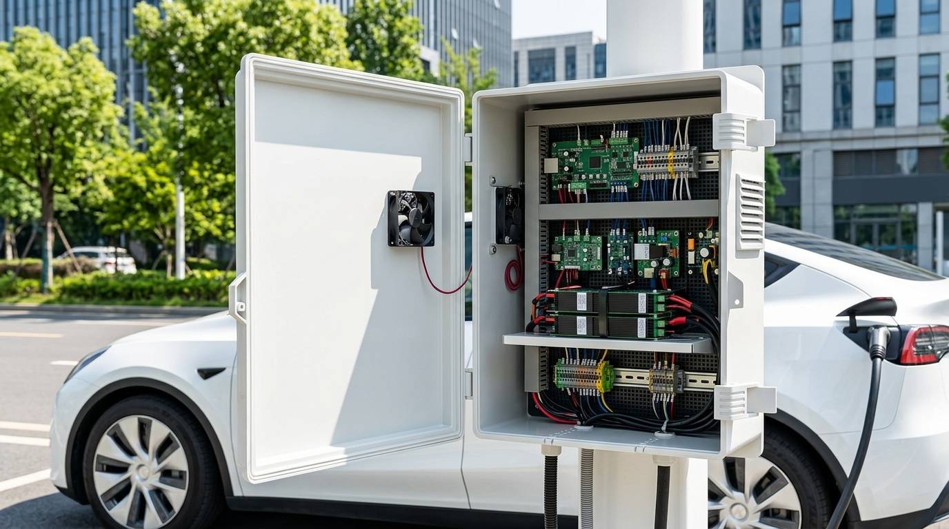 EV charger enclosure heat dissipation solution.jpg