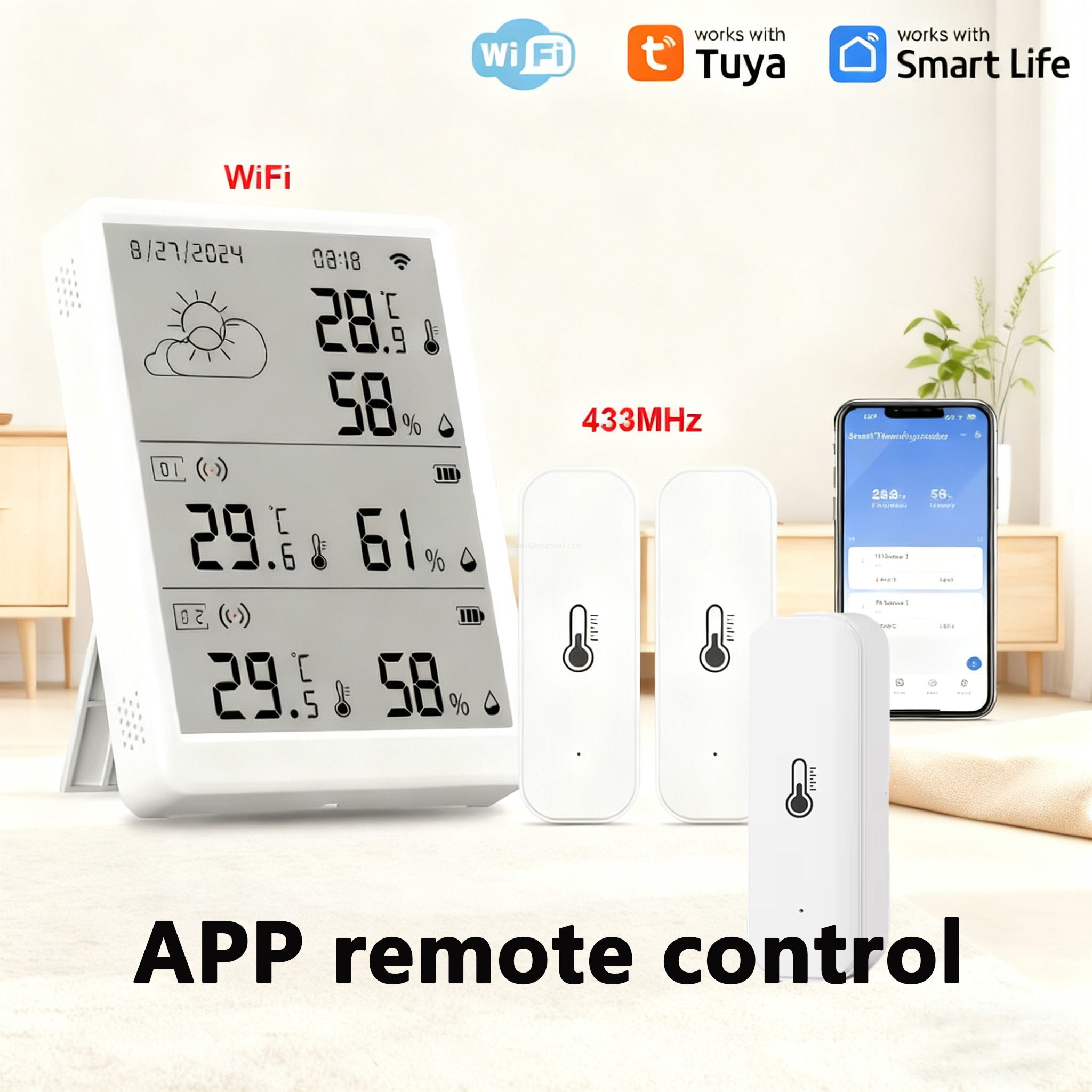 ℃/℉ switch Tuya WiFi sensor