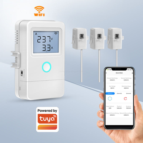 Smart Meter Current Transformer 80A WiFi Power Monitor Tracking Saving Clamp KWh Electricity Statistics