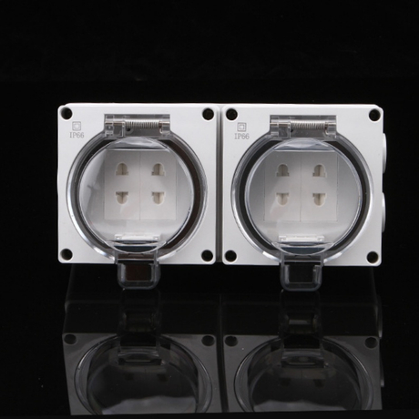 IP66 Weatherproof Outdoor Socket | 4-Gang Multi-Plug Power Box | BSUMWELL Heavy-Duty External Outlet