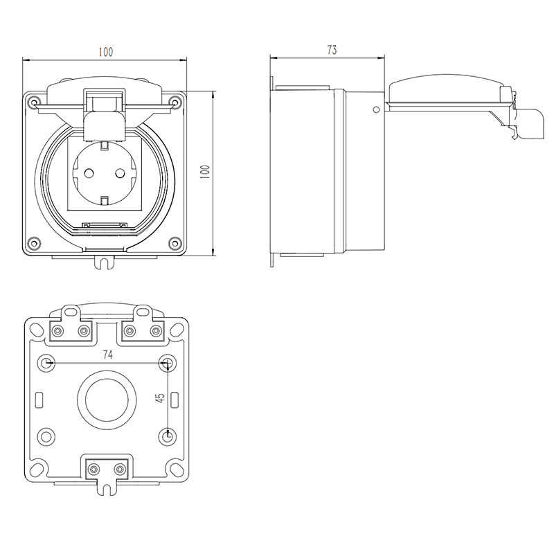 vertical outlet cover