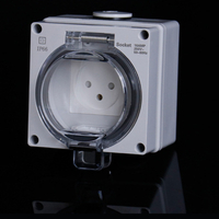 White IP66 Australian single socket