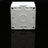 Durable 1-gang outdoor socket, waterproof and dust-tight
