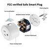 Tuya WiFi Smart Plug 16A/10A Remote Control Power Socket, Works with Google Home & Alexa, US/EU/AU/UK Plugs Available