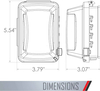 1 Gang Weatherproof In Use Outdoor Outlet Cover Universal Polycarbonate Single Gang Receptacle Protector Extra Duty Locking Shield Case