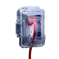 1 Gang Nonmetallic Extra Duty Waterproof In Use Receptacle Cover Outdoor Weatherproof Outlet Box Protector Clear Deep Cover