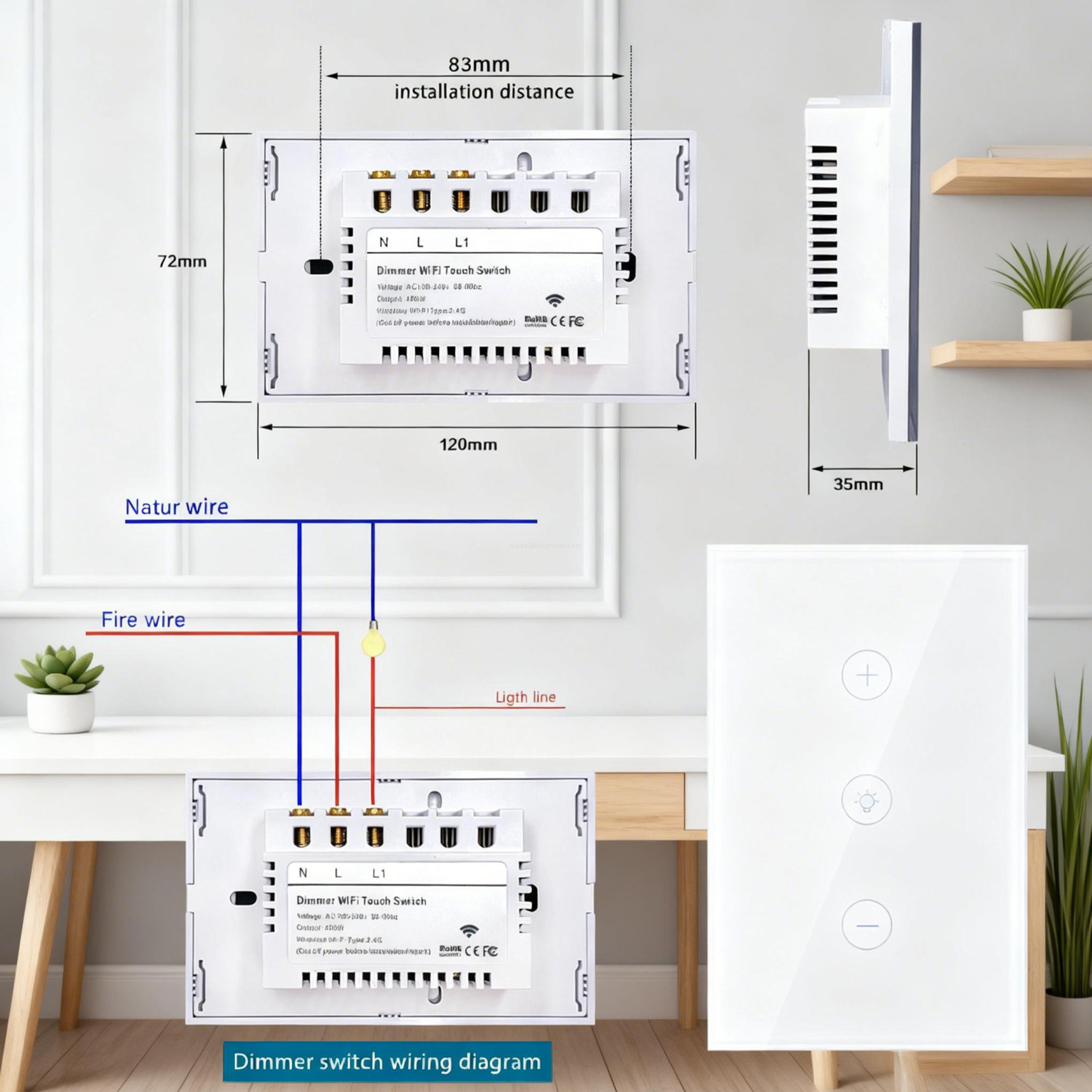 intelligent Dimming Lighting Switch