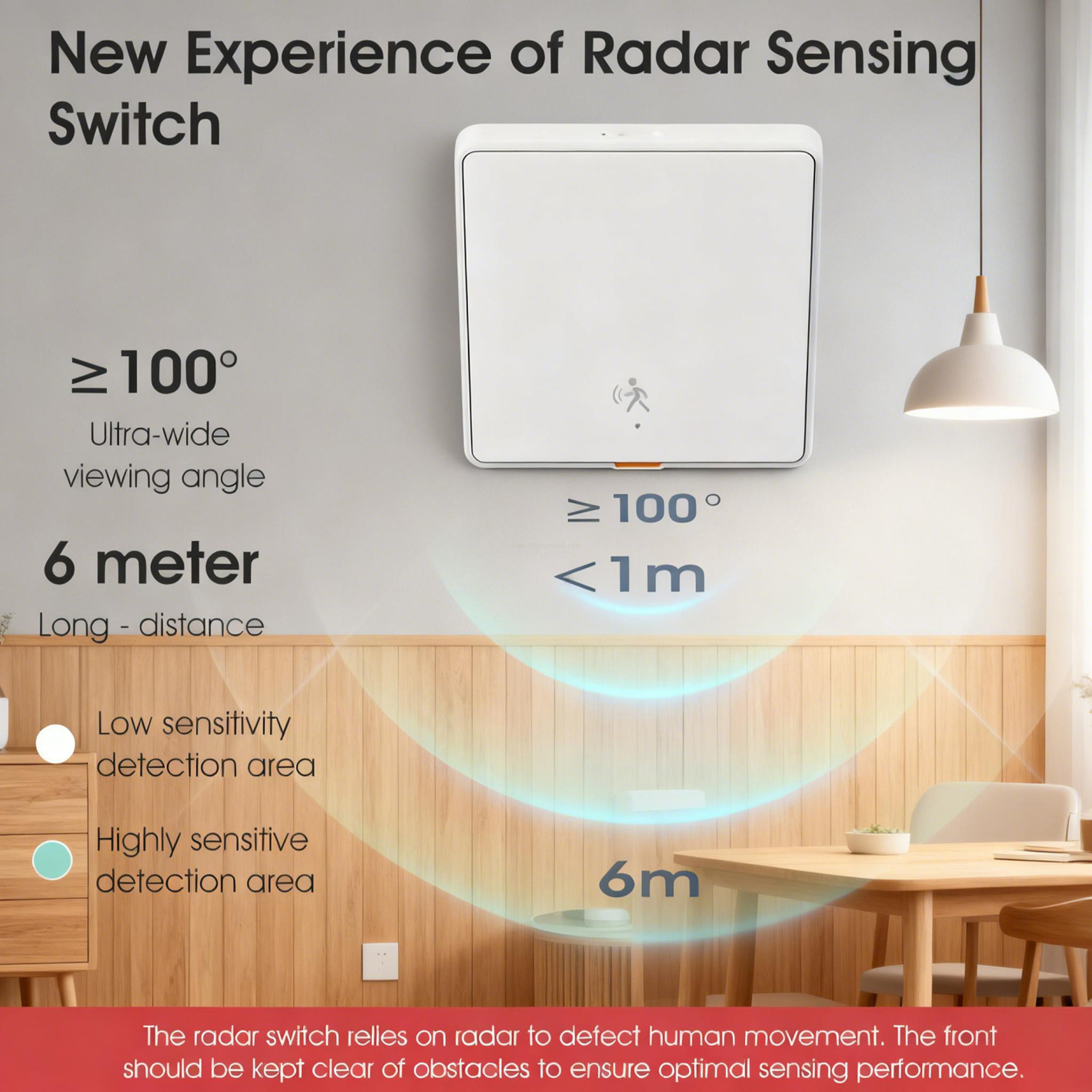 anti-interference motion sensor light switch