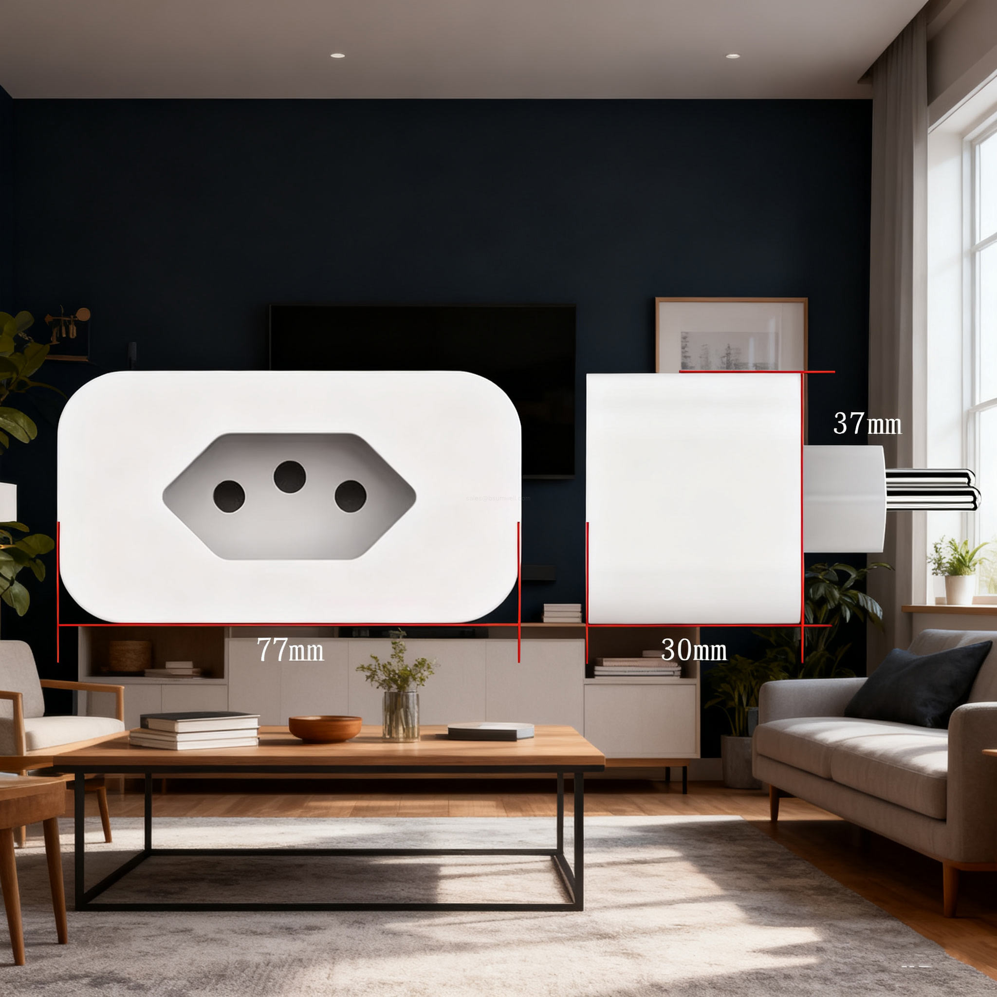 brazil smart socket with countdown