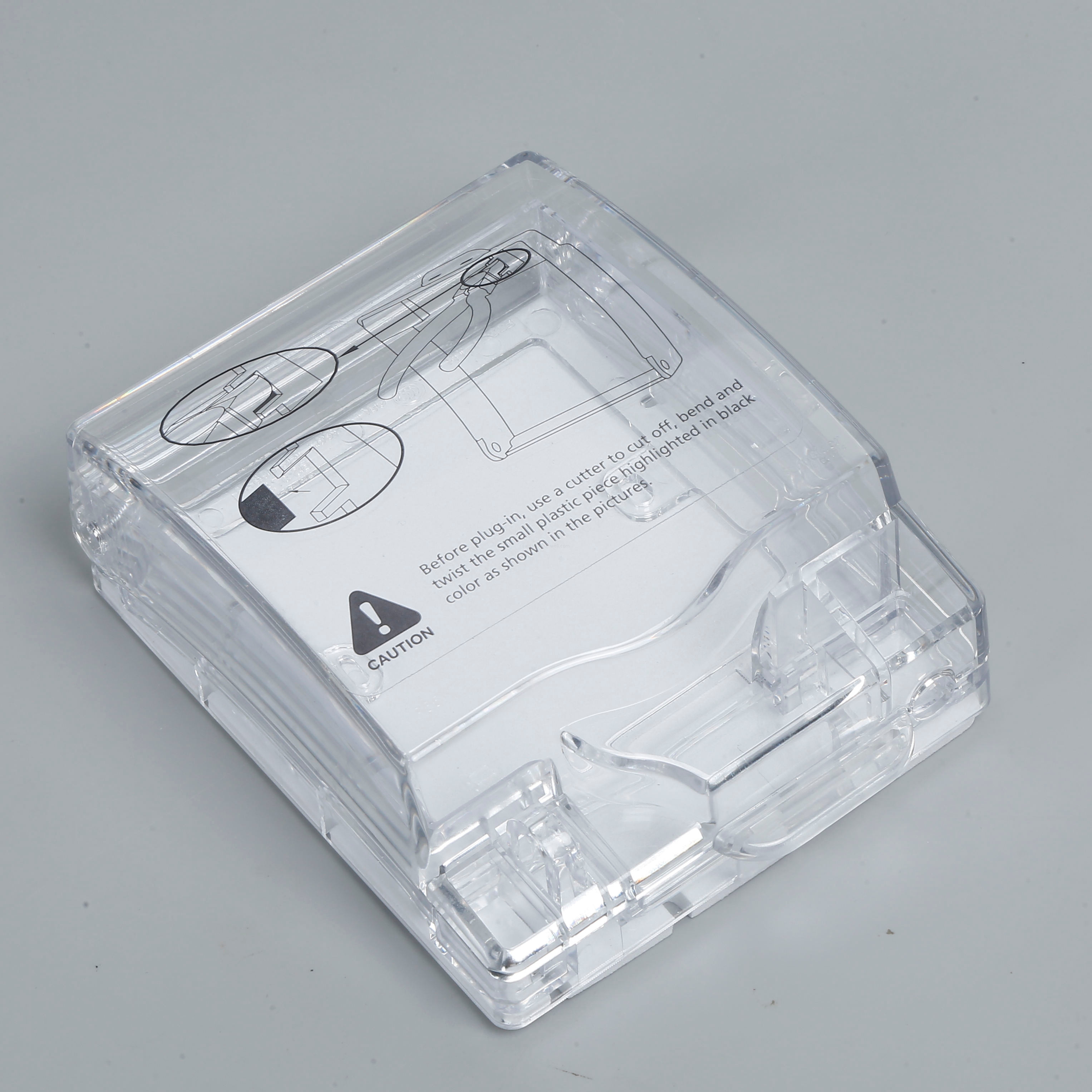 IP66 Waterproof Transparent Wall Switch Socket Cover Weatherproof Single Gang Outdoor Electrical Plug Protective Box for Bathroom and Outside Wall Siding