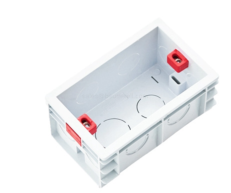 IP54 Flush Mount Electrical Junction Box Flame Retardant PVC Wall Switch Socket Enclosure High Temperature Resistant International Electronics Back Box White