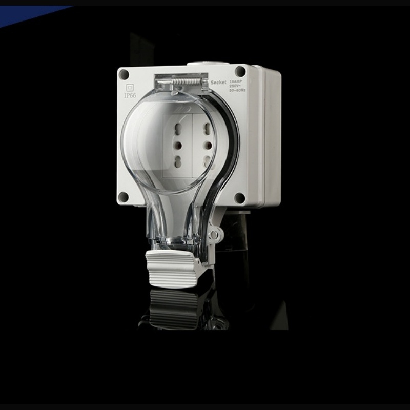 residential IP66 wall socket CE marked Italian-style socket