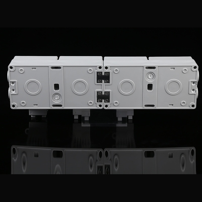 Triple Gang IP66 UK Weatherproof Socket with Switch | 13A British Plug for Industrial Outdoor Power Distribution