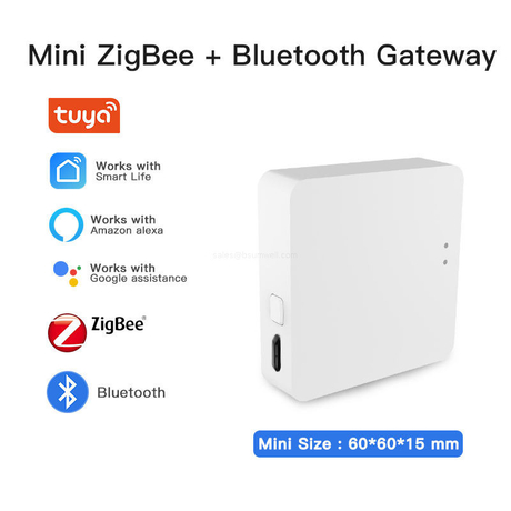 Zigbee3.0 Multi Mode Gateway WiFi BLE 128 Devices Local Automation OTA Upgrade Voice Control