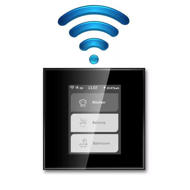4 In 1 Tuya Wifi LCD Smart Wall Light Switch Smart Home Switch With Alexa Google Home