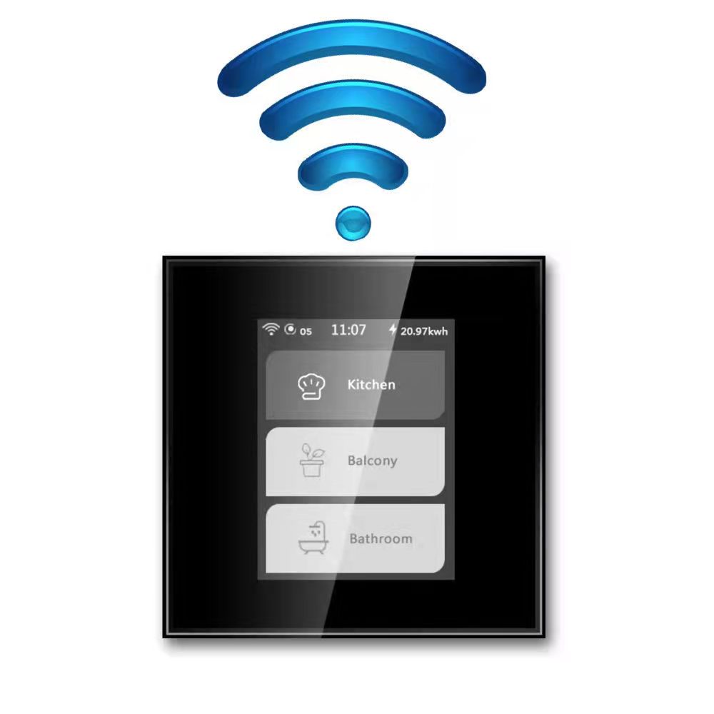 4 In 1 Tuya Wifi LCD Smart Wall Light Switch Smart Home Switch With Alexa Google Home