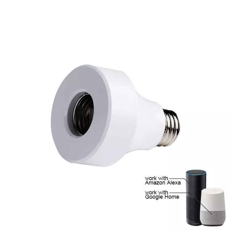 Wifi Tuya APP Smart Home Wireless Bulb Lamp Holder Compatible Amazon Alexa And Google Home
