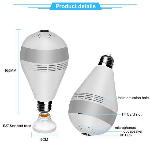 spy camera light bulb​