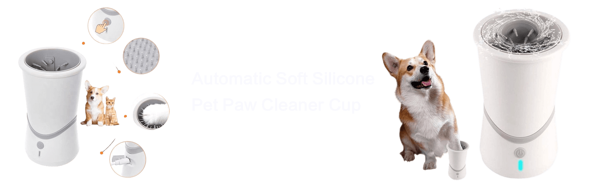 Automatic Soft Silicone Pet Paw Cleaner Cup