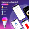 Wifi Smart Matter Bulb Dimming Color Changing 9W E27 RGB+WW LED Light Wifi Smart Matter Bulb For Alexa Google IOS