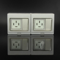 Dropshipping Products 2024 Outdoor IP55 Waterproof 2 Gang Switch 2 Gang Socket Three Phase Socket Switch Push Button Switches