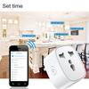 In Stock 10A EU UK US Alexa Google Home Tuya Wall Smart Socket Remote Control Timing Function Mini Wifi Smart Plug