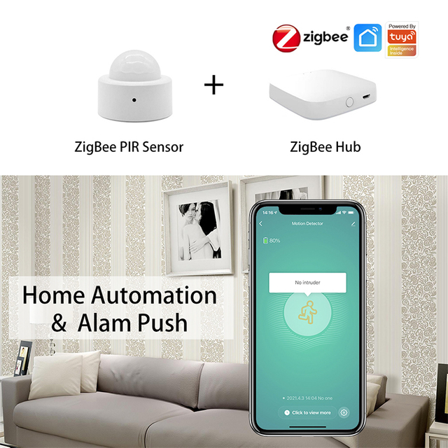 Zigbee 3.0 Mini Smart Human Motion Movement Body PIR Transducer Infrared Tuya Sensor Detector Smart Life Home Security