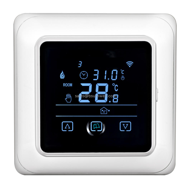 LCD Touch Screen Warm Floor Heating Room Thermostat AC110-230V Water Electric Heating Temperature Controller