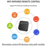 Tuya Smart Home Wireless Wifi IR Controller IR Remote Control Learning Code Black Auto Shut-off Timer Function 10 Meters