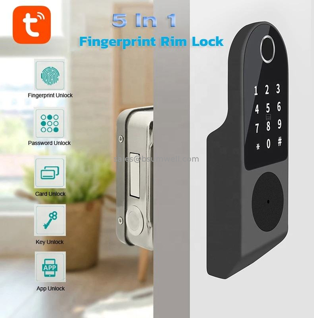 Door Lock Outdoor Gate Waterproof Double Fingerprint Lock Digital coded door locks