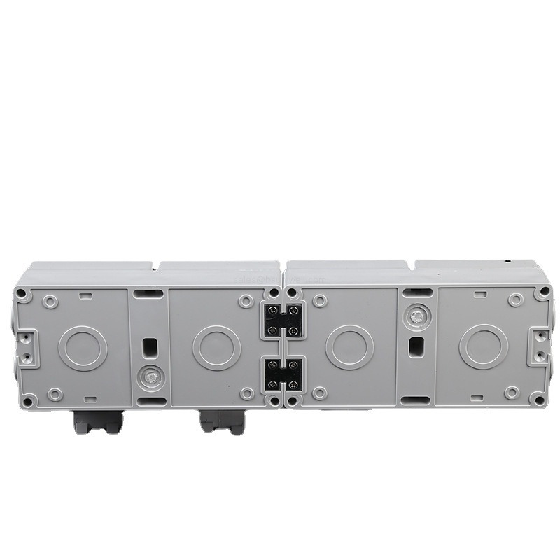 Power Connection Outdoors Premium IP66 1-Gang Switch + 3-Gang Multi-function Socket