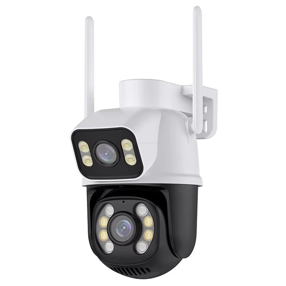 OEM dual-lens outdoor security camera
