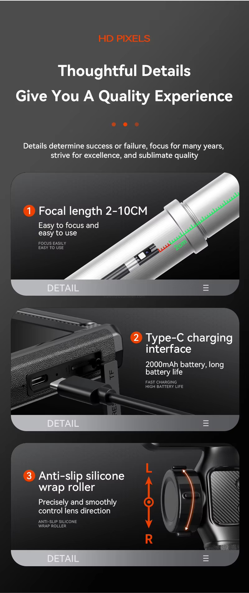 Thoughtful DetailsGive You A Quality Experience