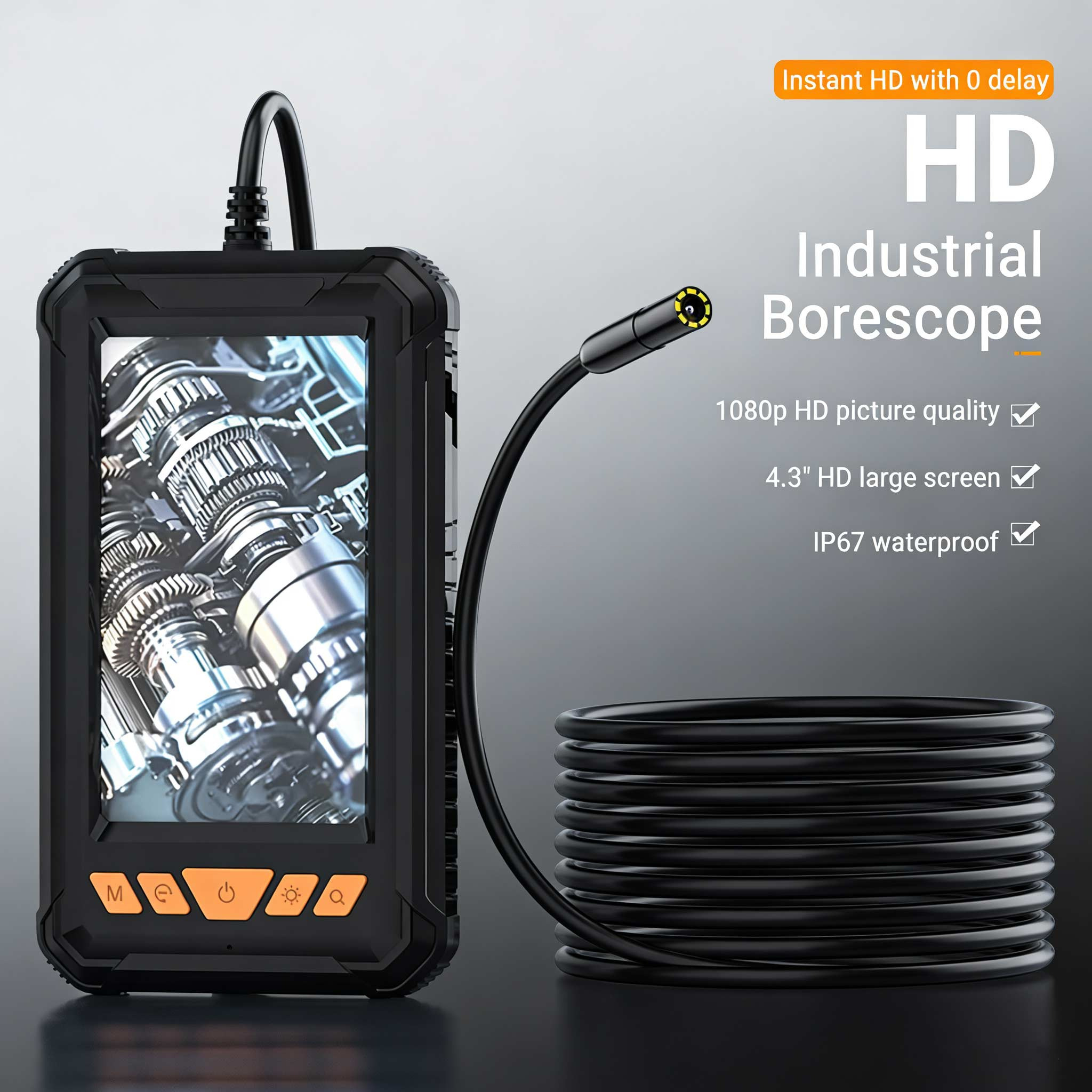 - IP67 waterproof endoscope